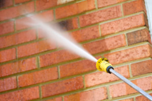 Pressure washer for before house painting in Whitehall, PA