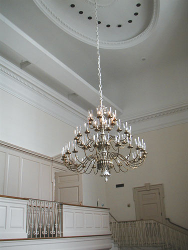 Chandelier after home remodeling in Easton, PA