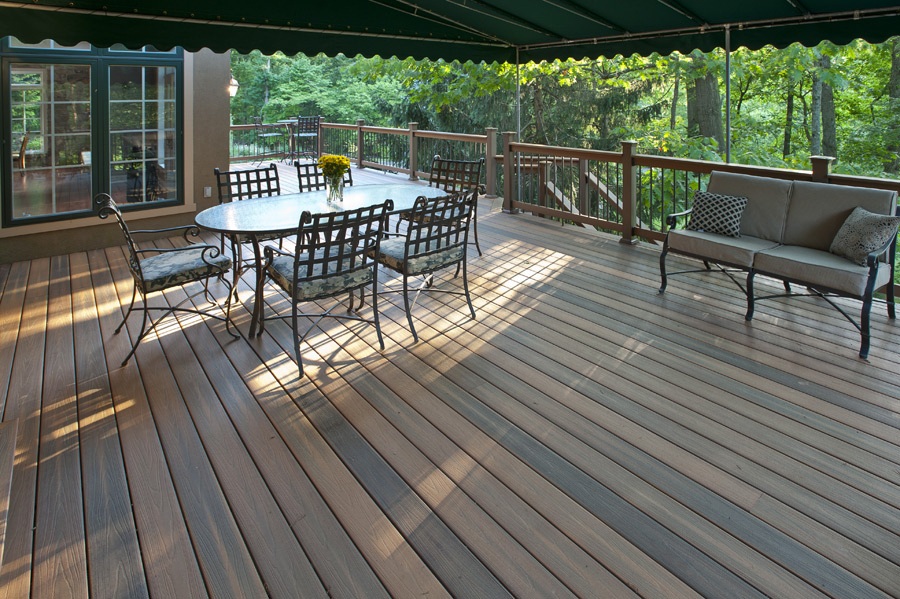 Deck after exterior painting in Allentown, PA