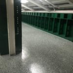 Lockers at school after working with a painting contractor in Whitehall, PA