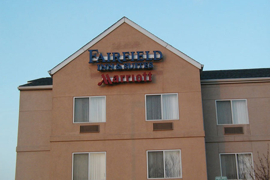 Fairfield Inn & Suites after exterior painting in Whitehall, PA